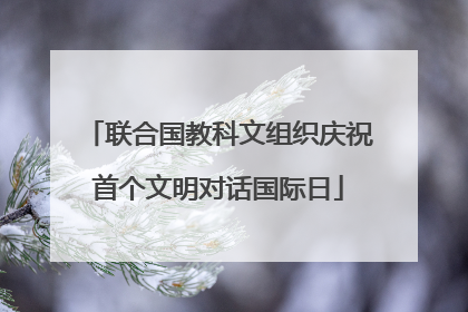 联合国教科文组织庆祝首个文明对话国际日