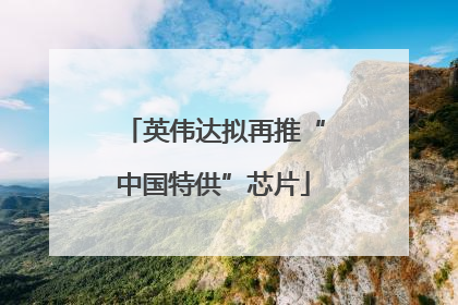 英伟达拟再推“中国特供”芯片