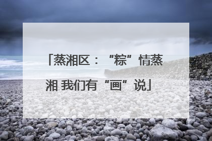 蒸湘区：“粽”情蒸湘 我们有“画”说
