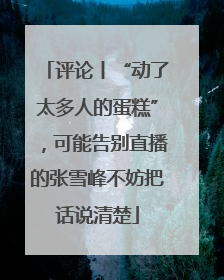 评论丨“动了太多人的蛋糕”，可能告别直播的张雪峰不妨把话说清楚