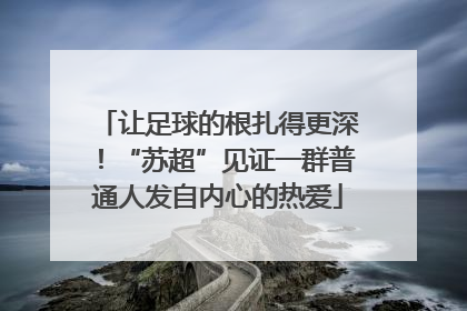 让足球的根扎得更深！“苏超”见证一群普通人发自内心的热爱