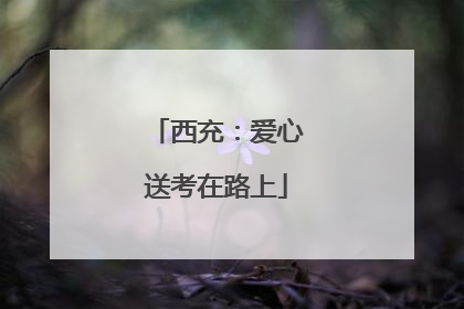 西充：爱心送考在路上