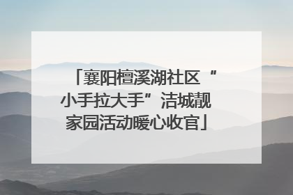 襄阳檀溪湖社区“小手拉大手”洁城靓家园活动暖心收官