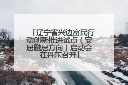 辽宁省兴边富民行动创新推进试点（安居融居方向）启动会在丹东召开