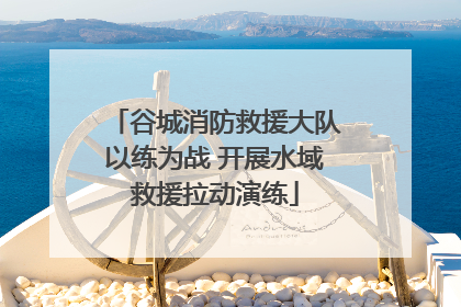谷城消防救援大队以练为战 开展水域救援拉动演练