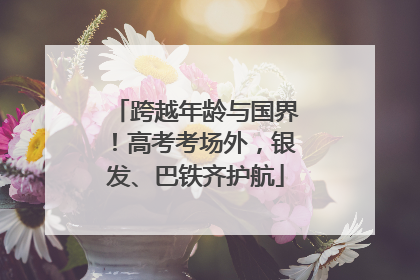 跨越年龄与国界！高考考场外，银发、巴铁齐护航