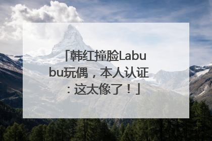 韩红撞脸Labubu玩偶，本人认证：这太像了！