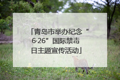 青岛市举办纪念“6·26”国际禁毒日主题宣传活动