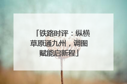 铁路时评：纵横草原通九州，调图赋能启新程