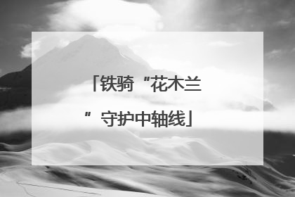 铁骑“花木兰”守护中轴线