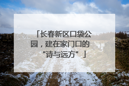 长春新区口袋公园，建在家门口的“诗与远方”