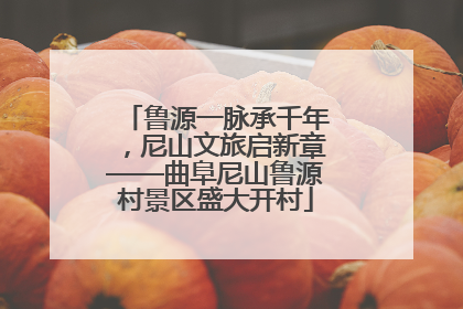 鲁源一脉承千年，尼山文旅启新章——曲阜尼山鲁源村景区盛大开村