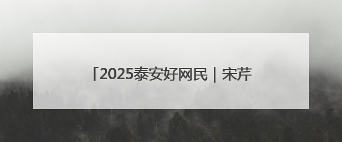 2025泰安好网民｜宋芹：以网络力量助力家乡发展