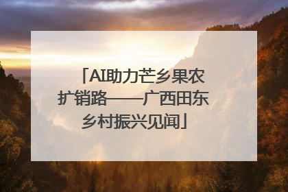 AI助力芒乡果农扩销路——广西田东乡村振兴见闻